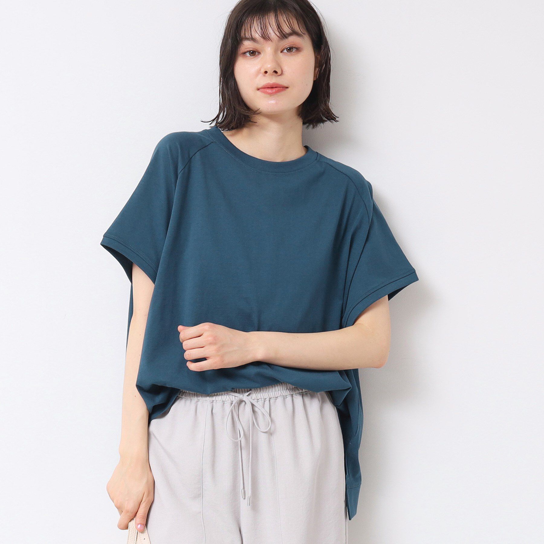 Dessin「【洗える】ワイドラグランスリーブカットソー（XS～L）」|Tシャツ・カットソー|