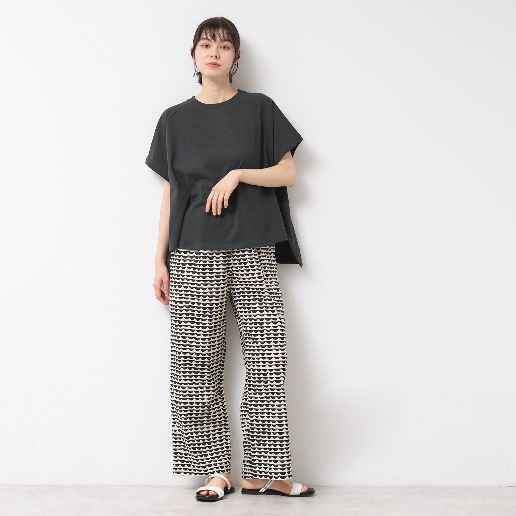 Dessin「【洗える】ワイドラグランスリーブカットソー（XS～L）」|Tシャツ・カットソー|