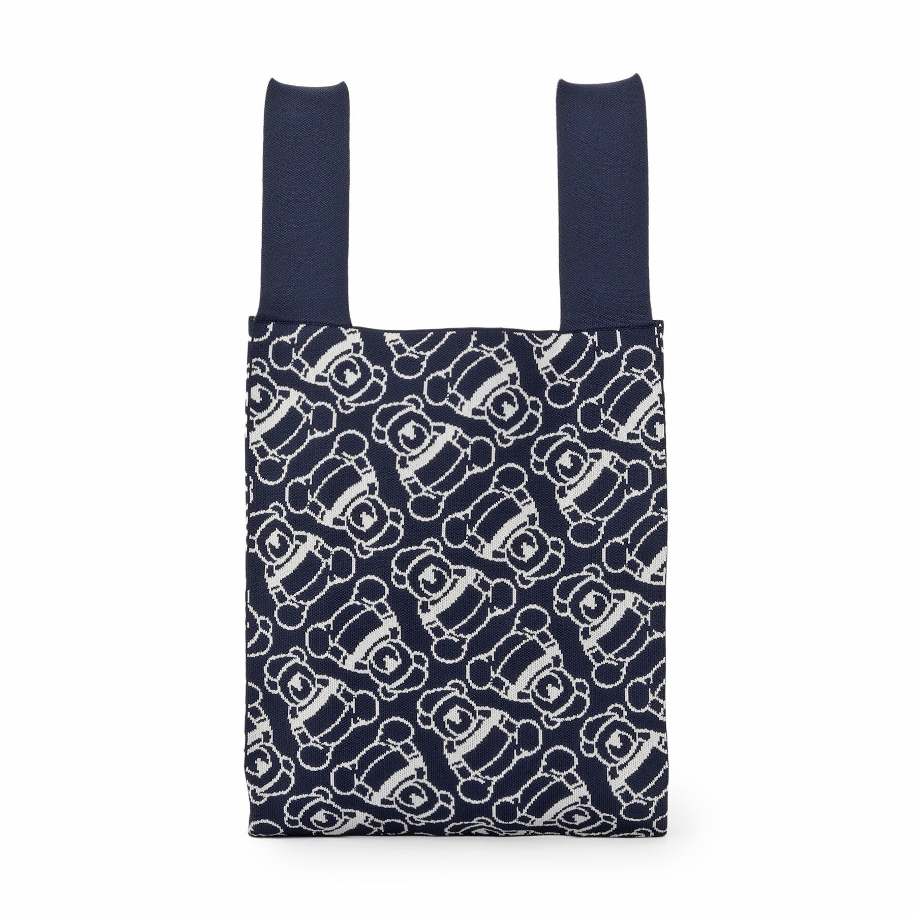 Dessin「【マシンウォッシャブル・A4収納可】Deddy ジャガードニットバッグ」|トートバッグ|