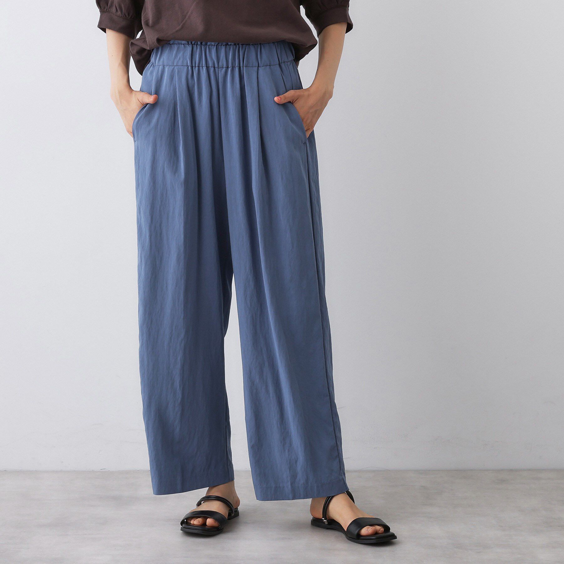 Dessin「【ウエストゴム/洗える】リラクシーナイロンパンツ」|その他|