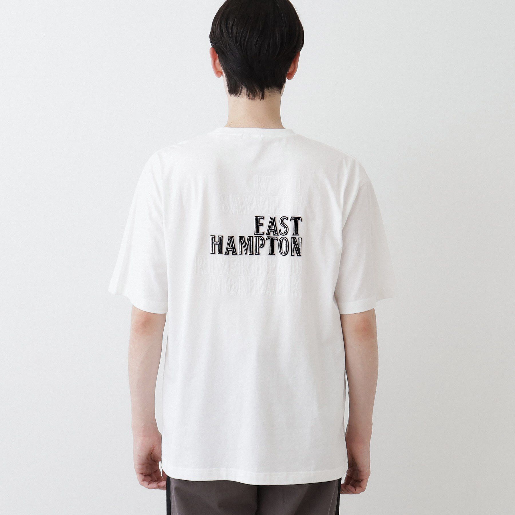 Dessin「【洗える】オーガニックコットンロゴ入り半袖Tシャツ」|Tシャツ・カットソー|