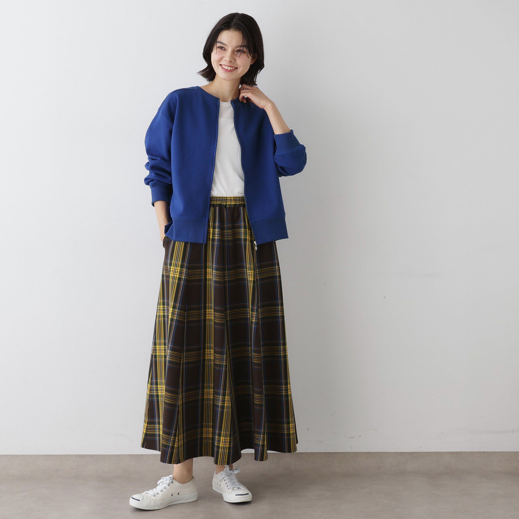 Dessin「【洗える】フロントジップカーディガン」|カーディガン|