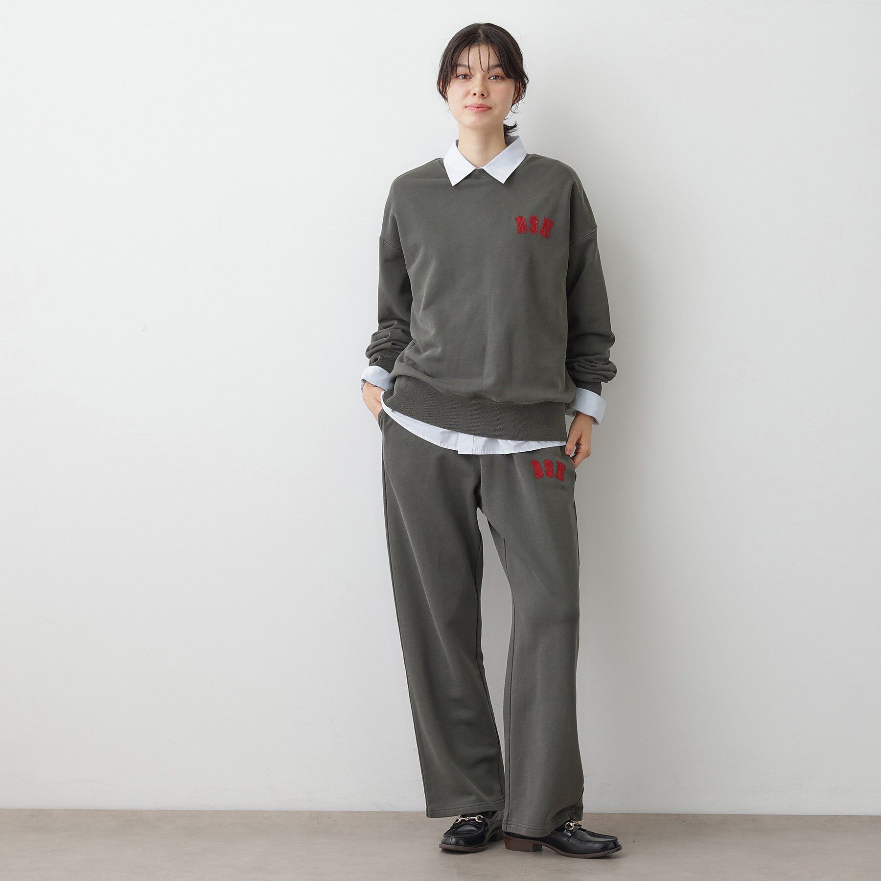 Dessin「【ユニセックス/セットアップ可】ピグメント裏毛スウェット」|パーカー|