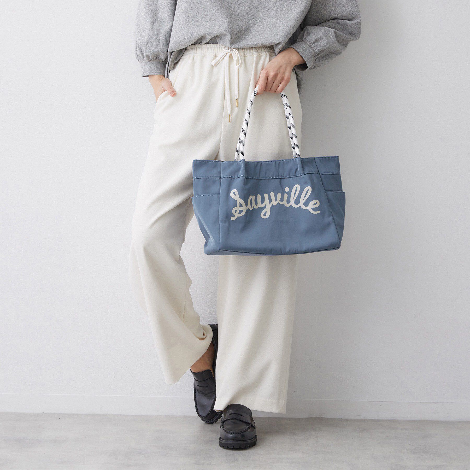 Dessin「【軽量/多ポケット】カラーコードトートバッグ」|トートバッグ|ブルー(091)