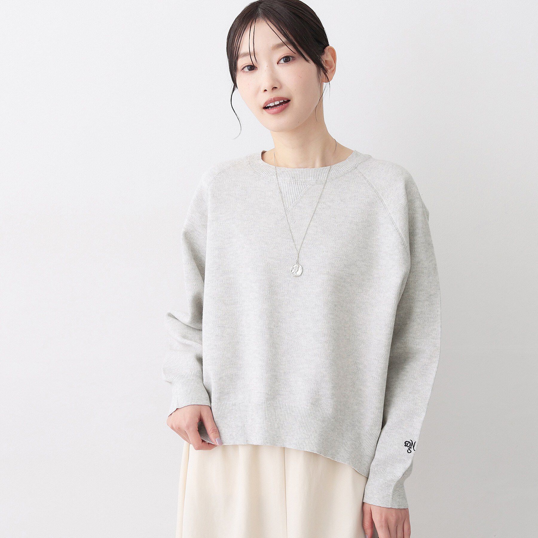 Dessin「【洗える】スウェットライクニット」|ニット・セーター|