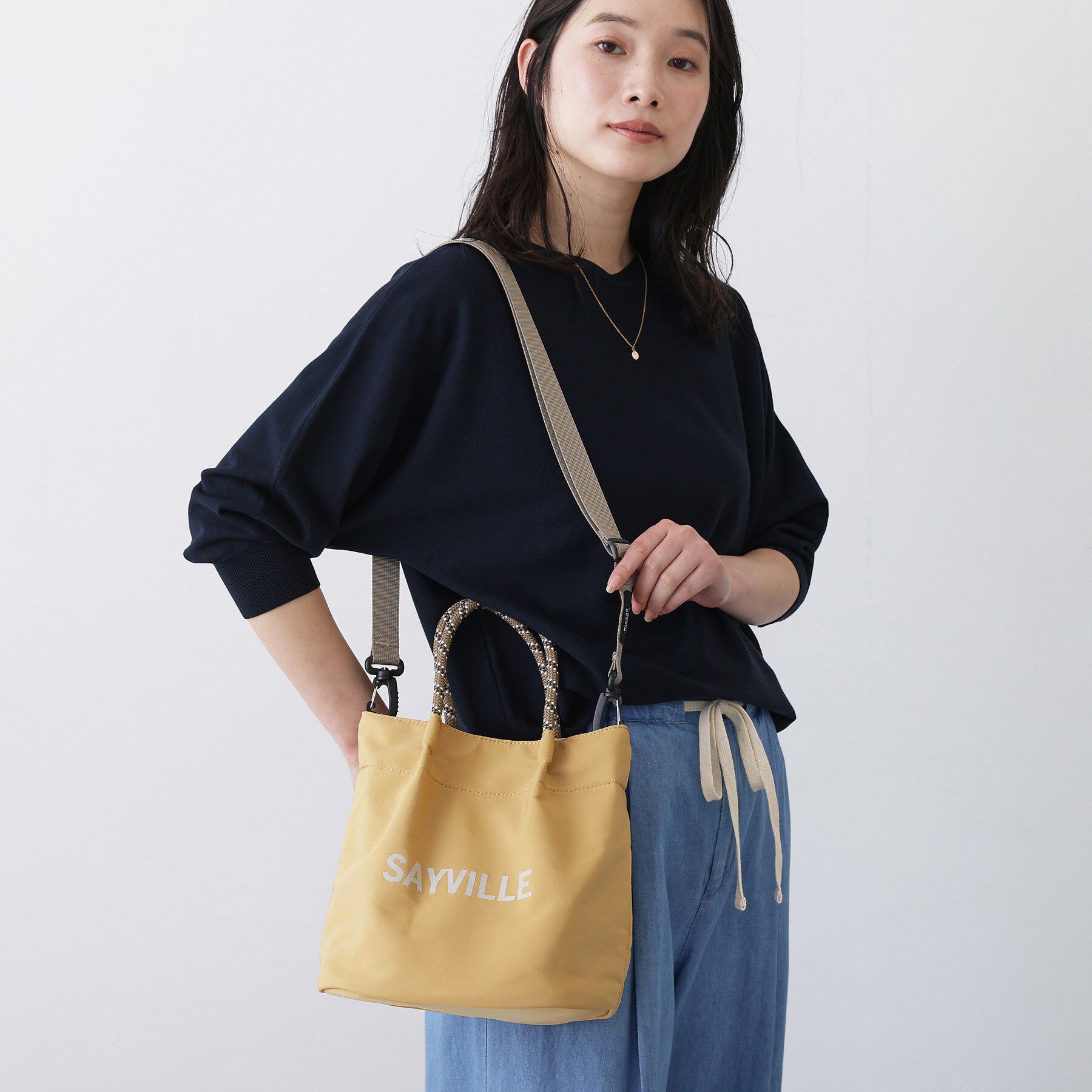 Dessin「【2WAY/軽量】コードハンドルミニトート」|トートバッグ|