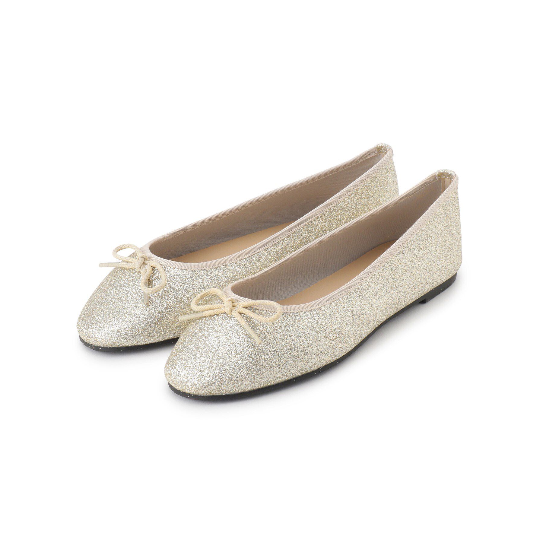 ITS&rsquo;DEMO「【新色追加／M・Lサイズ展開】ラウンドトゥバレエシューズ」|その他|ゴールド(007)