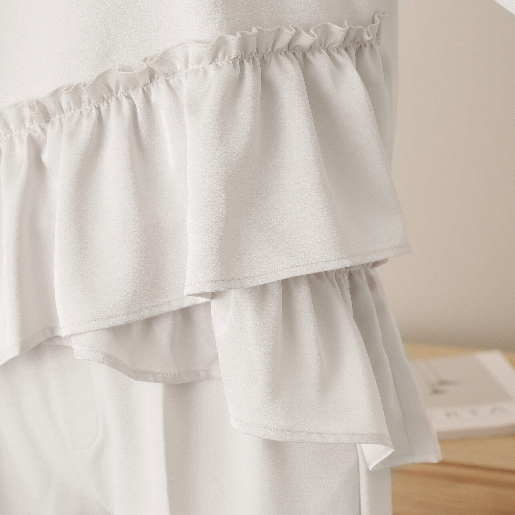 ITS&rsquo;DEMO「【通勤／手洗い可】カットジョーゼットブラウス」|シャツ・ブラウス|