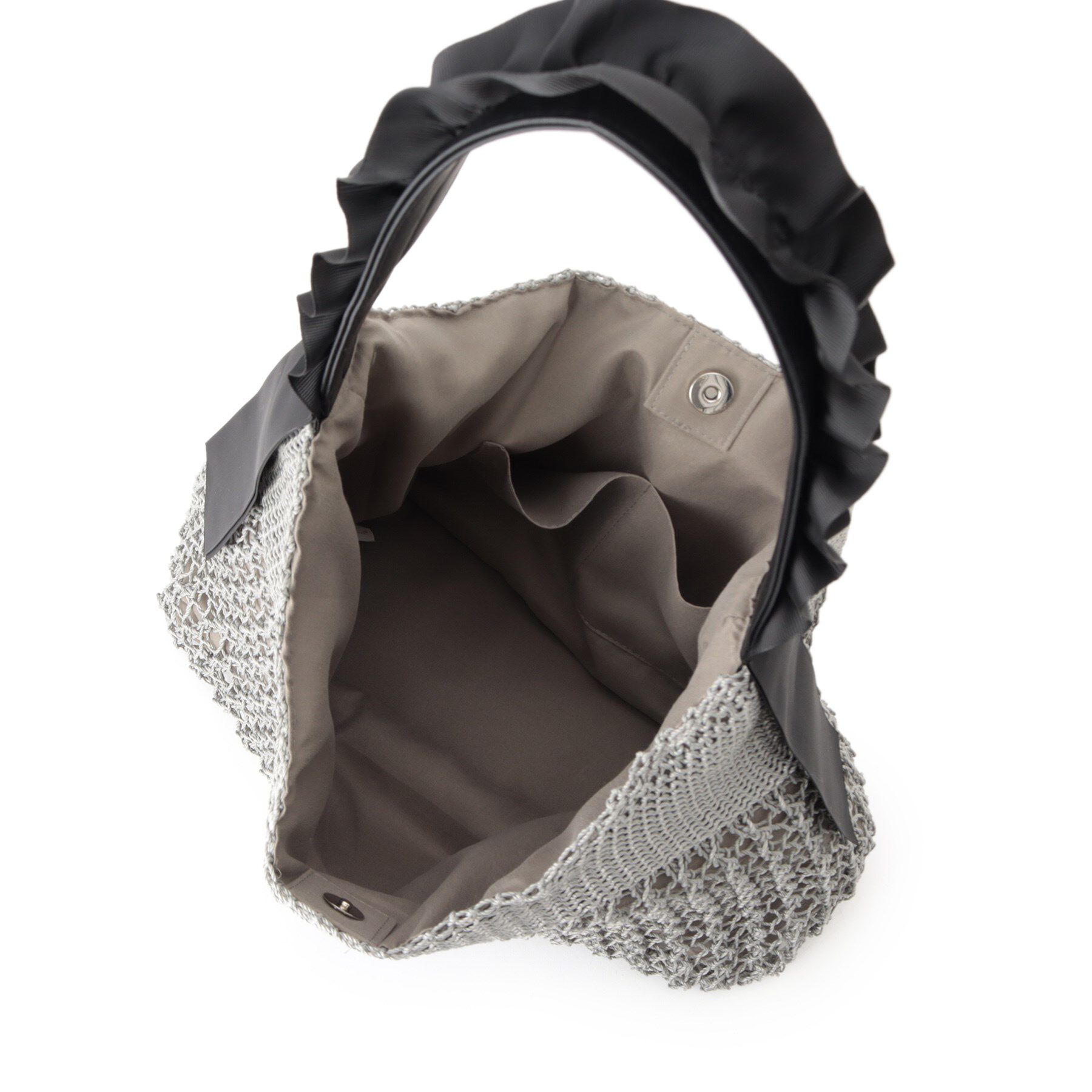 ITS&rsquo;DEMO「コード編みフリルワンハンドルトート」|トートバッグ|