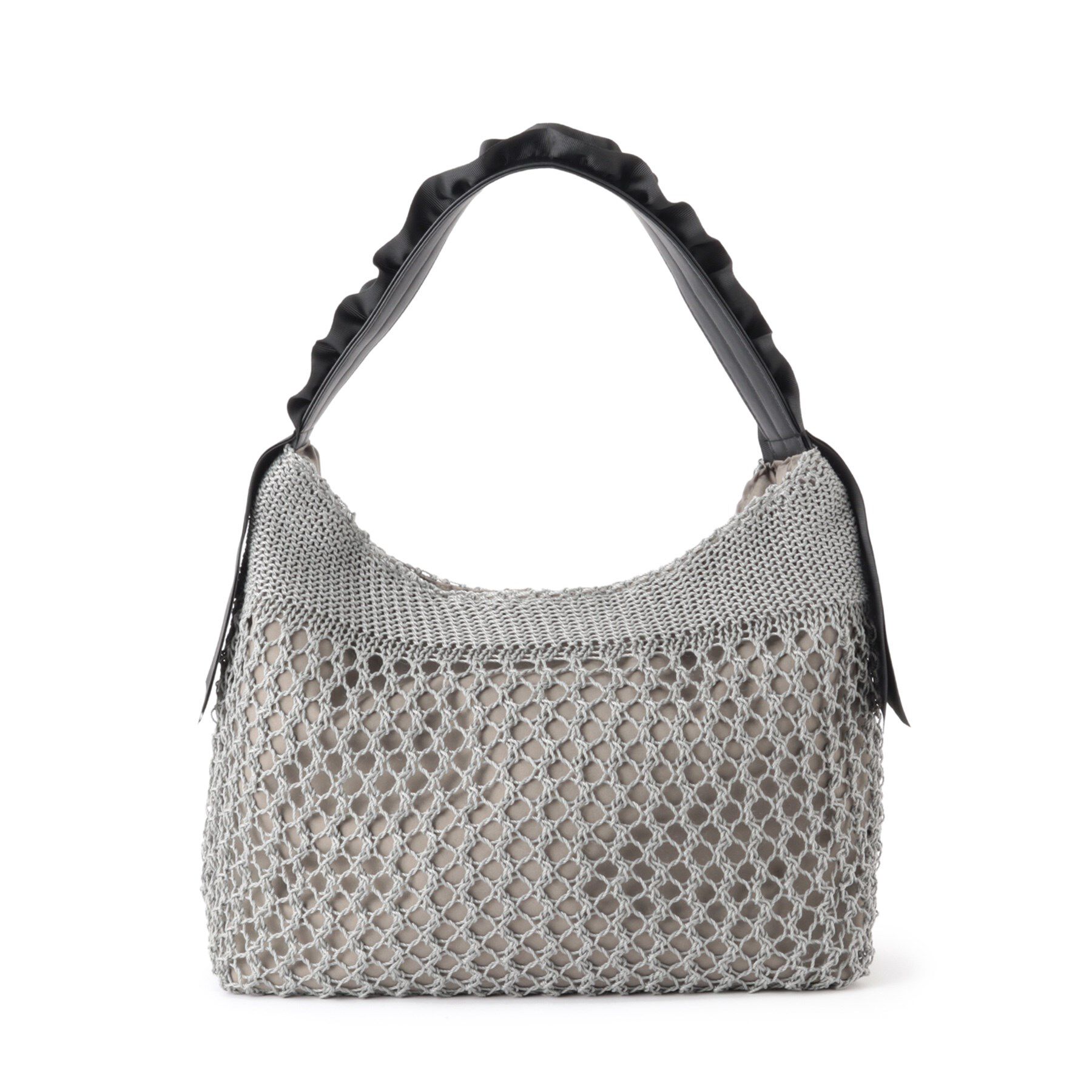 ITS&rsquo;DEMO「コード編みフリルワンハンドルトート」|トートバッグ|