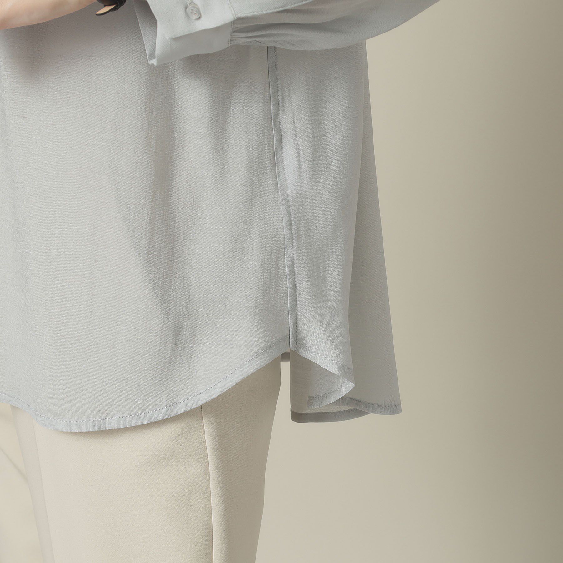 ITS&rsquo;DEMO「【手洗い可】シアーシャツ」|シャツ・ブラウス|