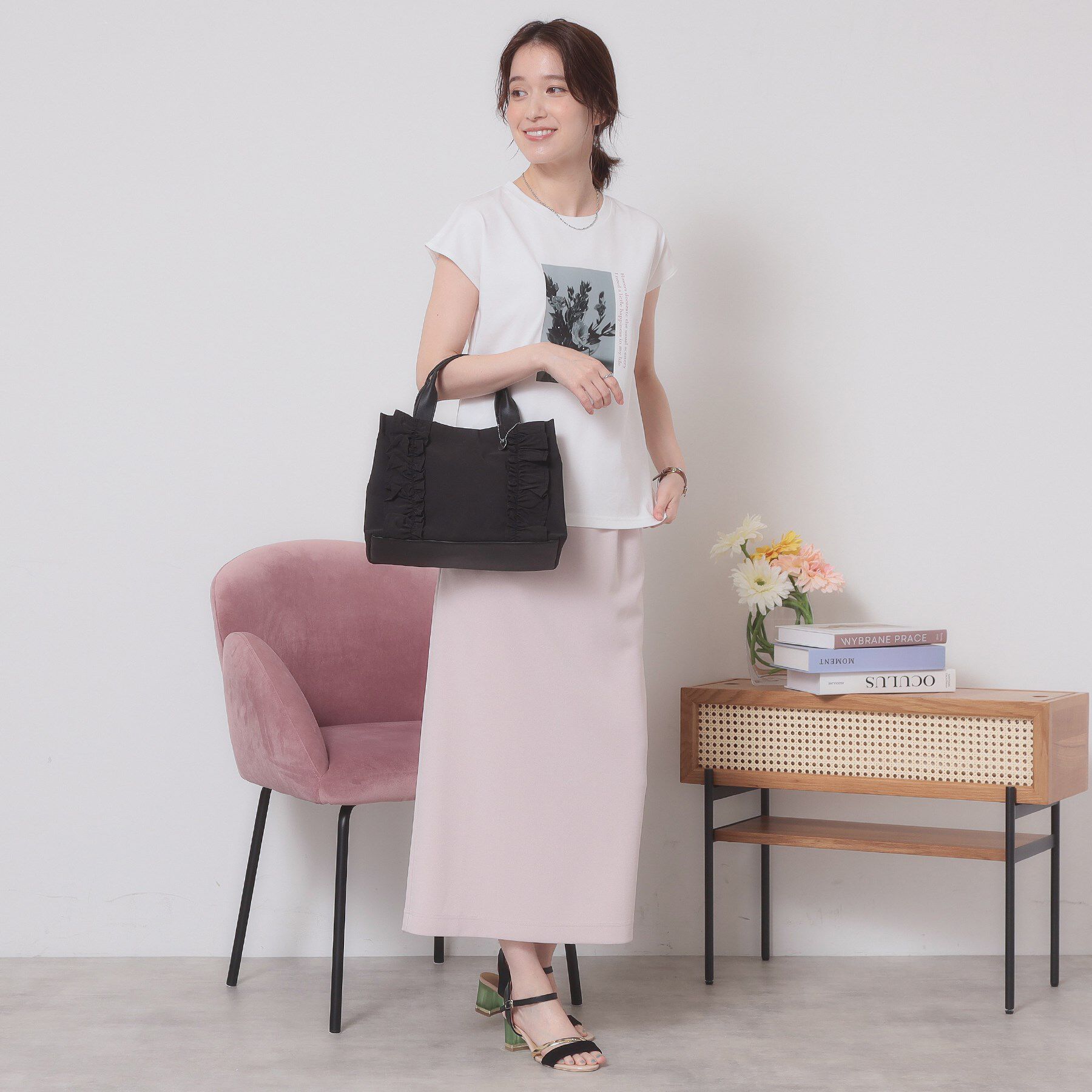 ITS&rsquo;DEMO「【手洗い可】フォトフレンチTシャツ」|Tシャツ・カットソー|