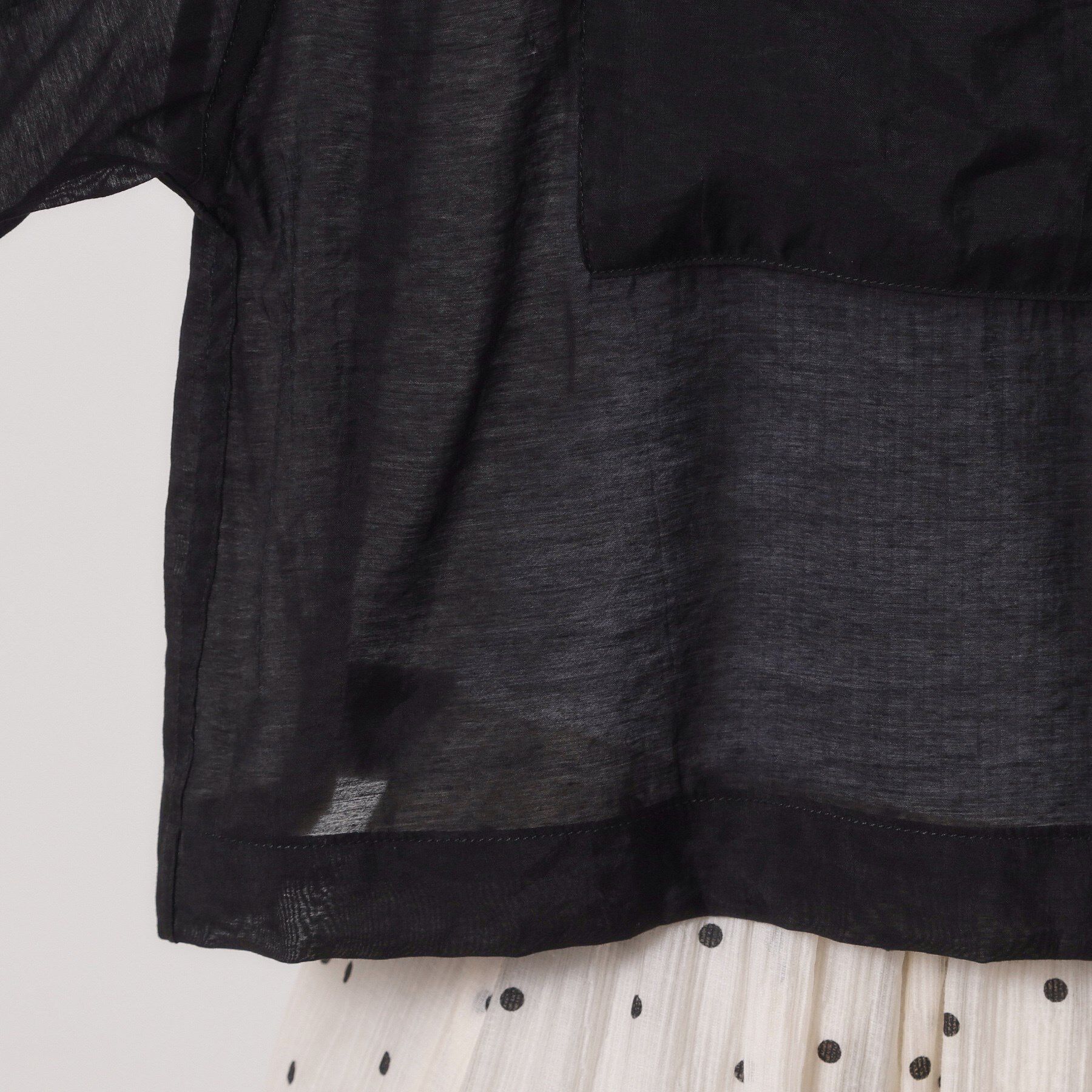 ITS&rsquo;DEMO「【手洗い可】シアーショート丈シャツ」|シャツ・ブラウス|