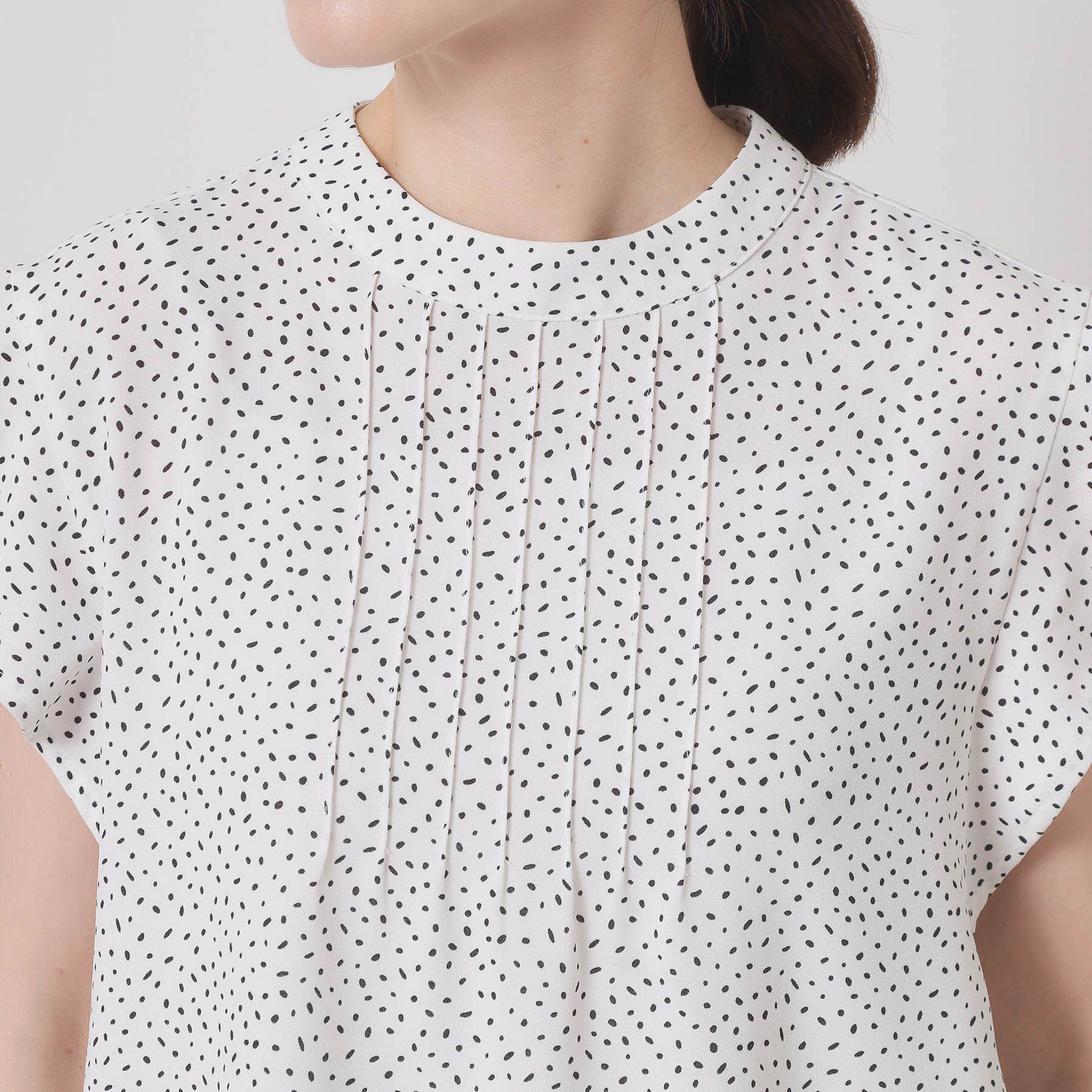 ITS&rsquo;DEMO「【接触冷感／手洗い可】フリル袖ブラウス」|シャツ・ブラウス|