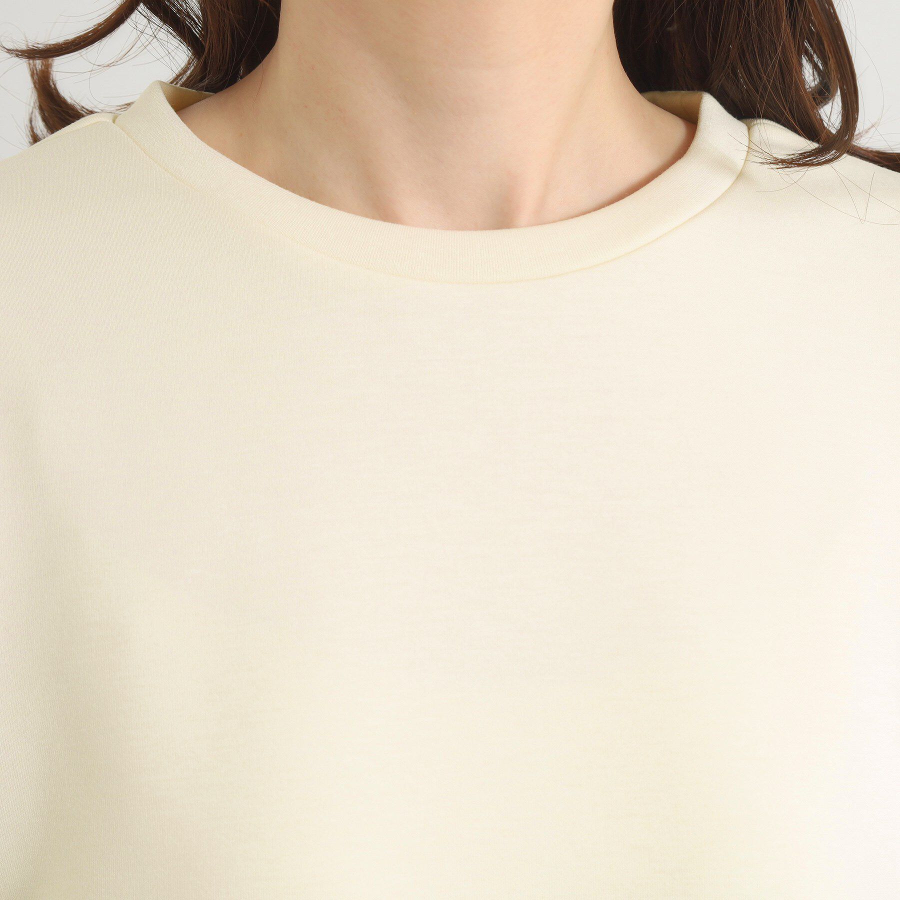 ITS&rsquo;DEMO「【洗濯機OK】異素材コンビプルオーバー」|Tシャツ・カットソー|