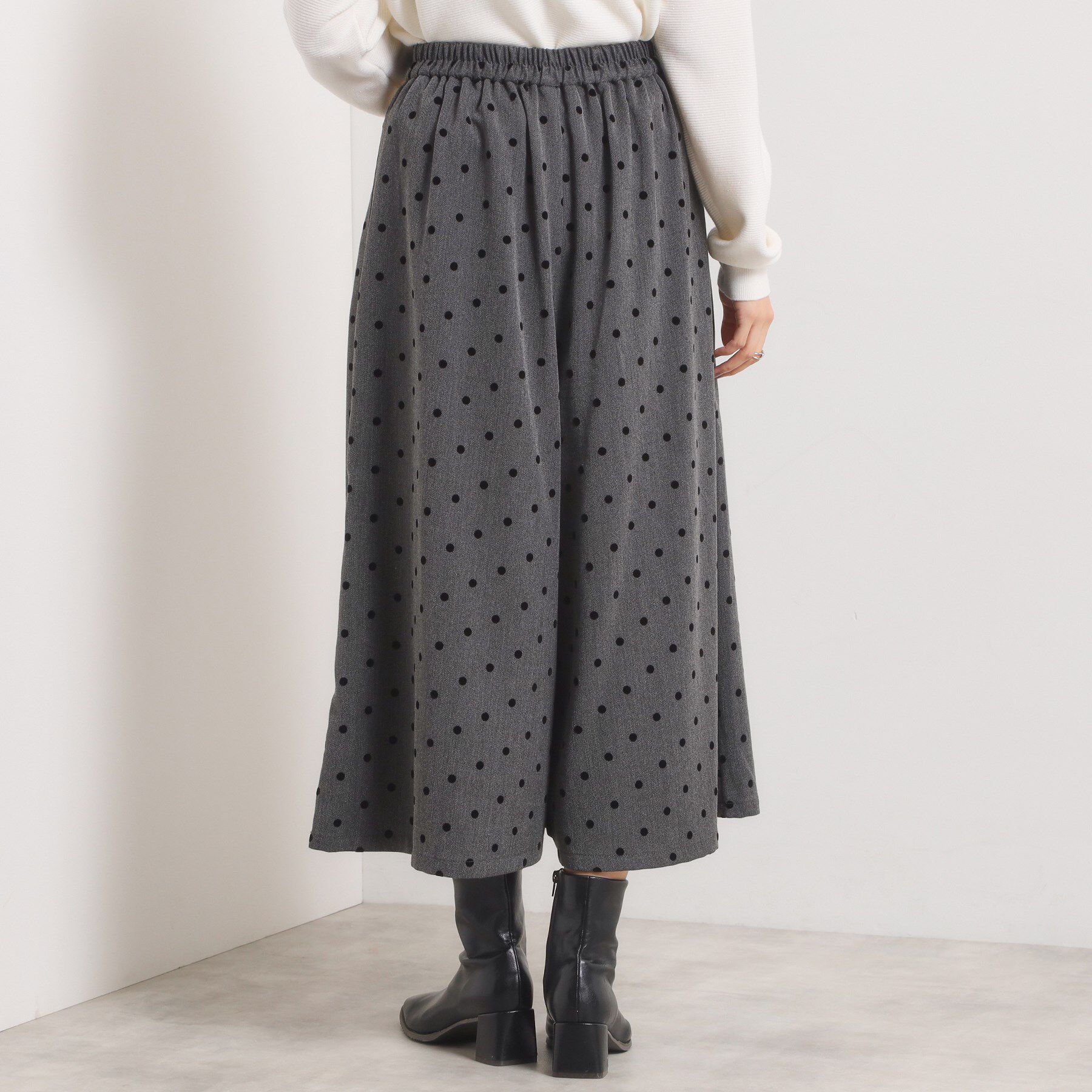 ITS&rsquo;DEMO「【手洗い可／ウエストゴム】ヘリンボーンスカンツ」|その他|