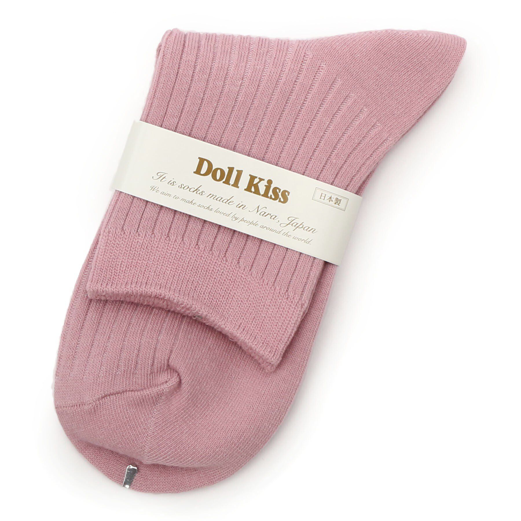 Doll Kiss「15色展開リブ無地クルーソックス　靴下」|ソックス|ﾋﾟﾝｸ(172)