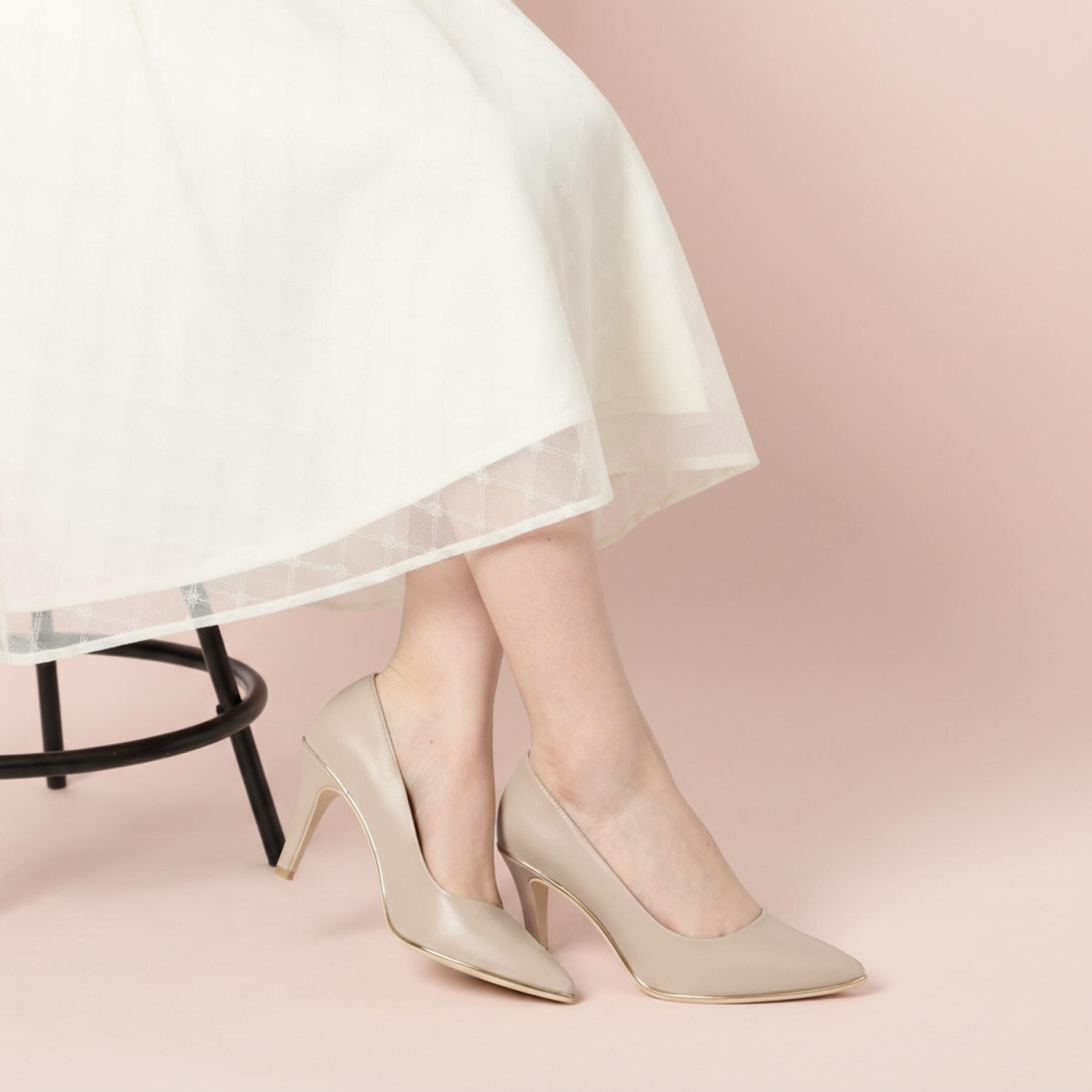 ESPERANZA「【12時間パンプス】約8.5㎝　歩きやすくて疲れにくい」|パンプス|ベージュ(052)