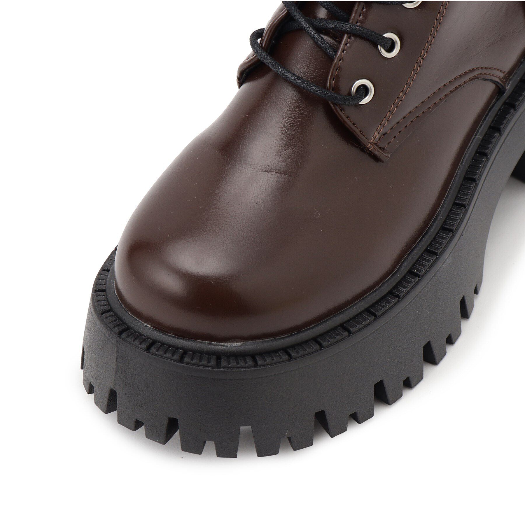 csT&P「厚底ダブルベルトレースアップブーツ」|ショートブーツ|