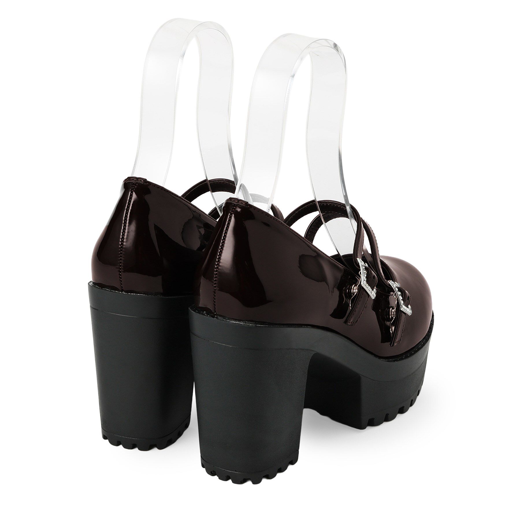 csT&P「厚底キラキラダブルストラップパンプス」|パンプス|