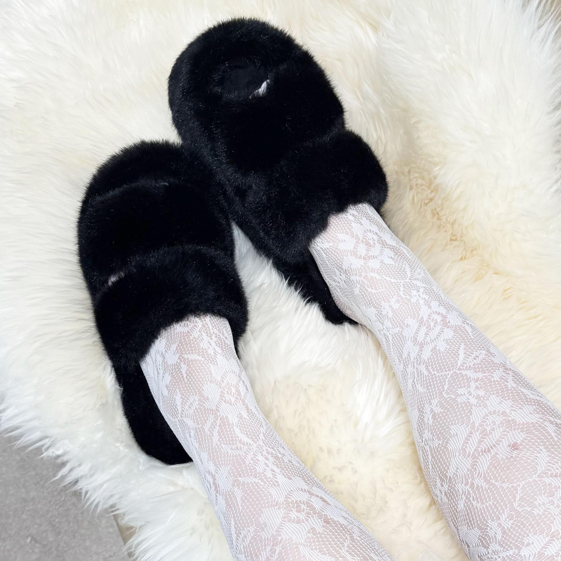 csT&P「厚底フェイクファーサンダル」|サンダル|