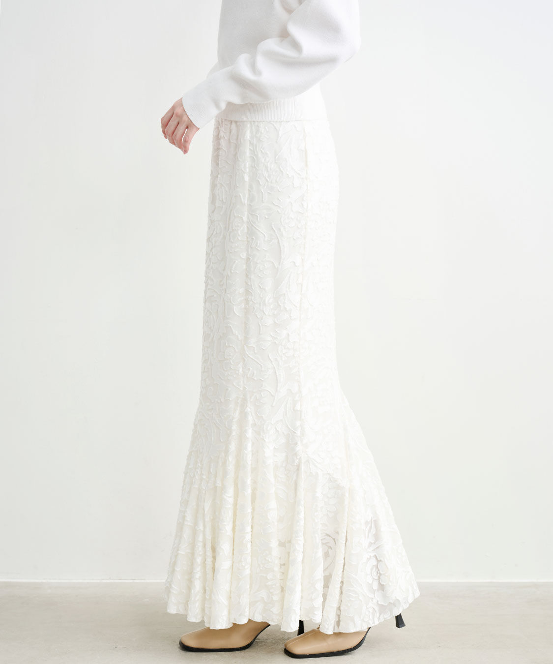 COCO DEAL「オパールメッシュマーメイドスカート」|スカート|