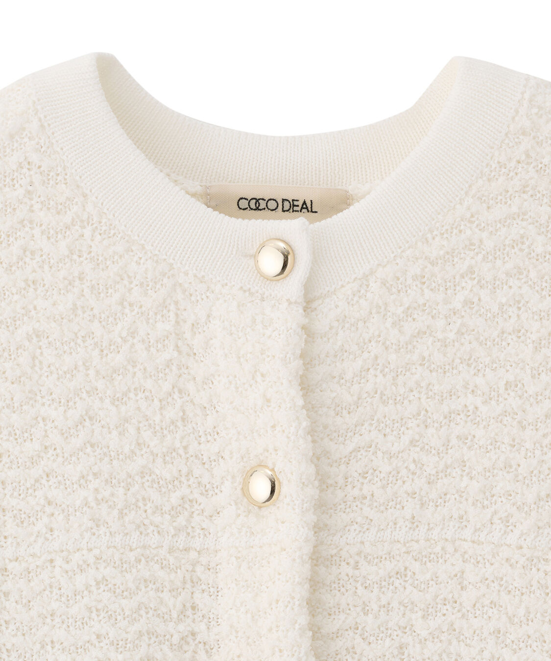 COCO DEAL「ツイーディポケットニットカーディガン」|ニット・セーター|