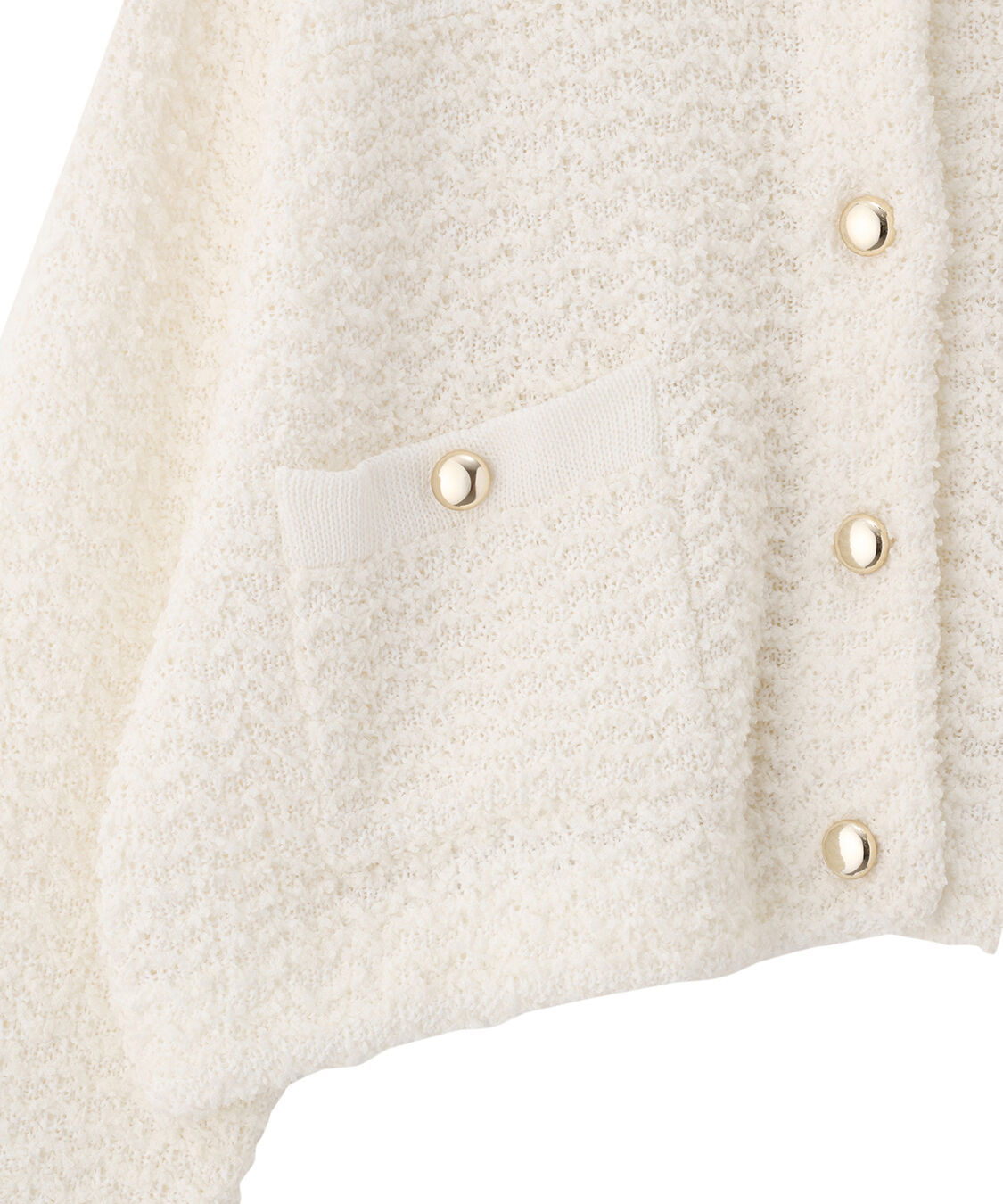 COCO DEAL「ツイーディポケットニットカーディガン」|ニット・セーター|