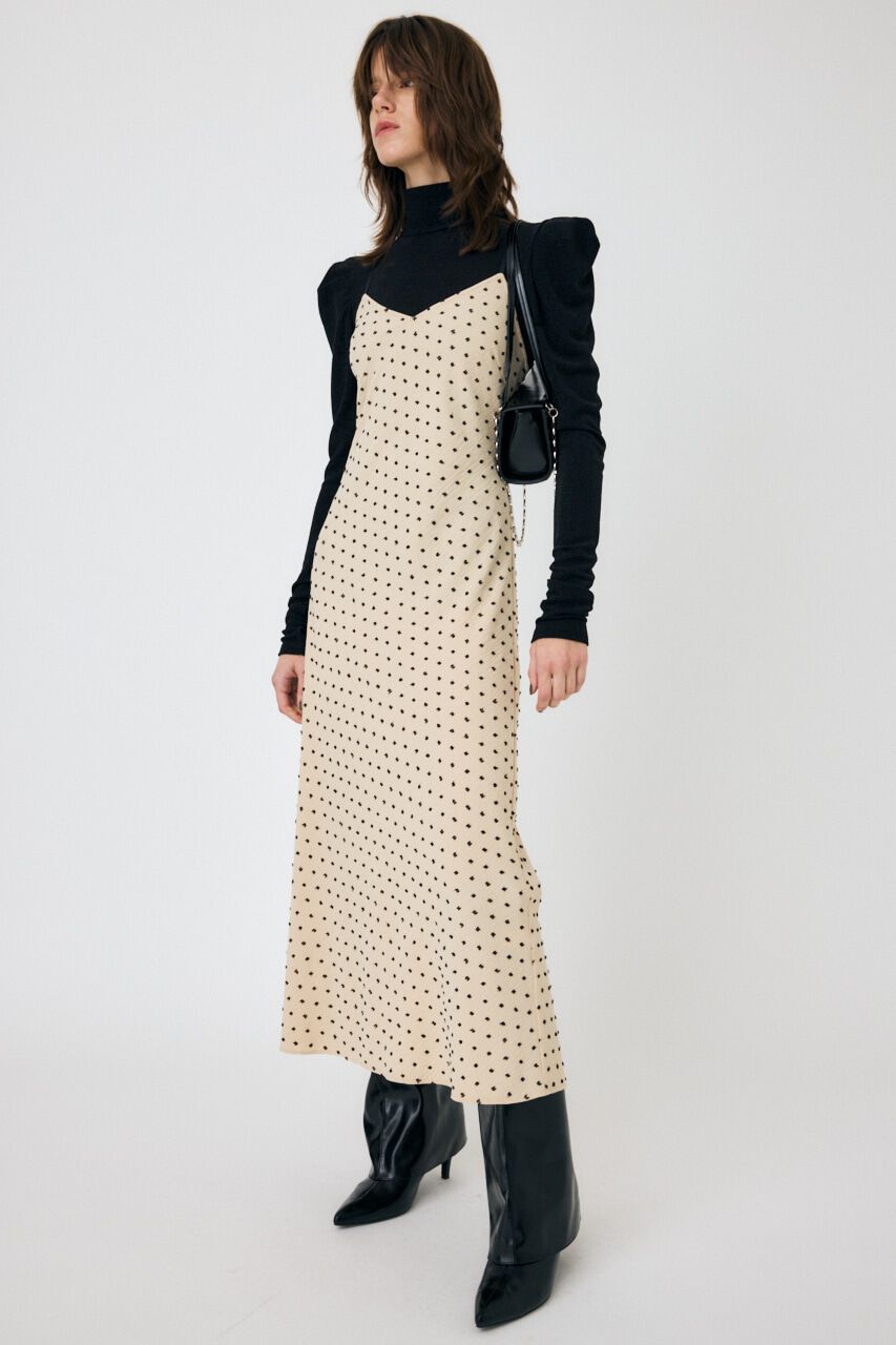 MOUSSY「DOBBY DOT キャミドレス」|ワンピース|