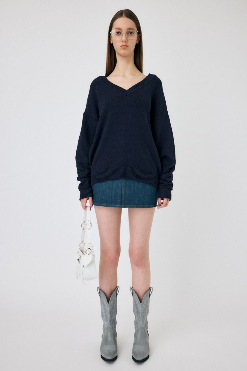 MOUSSY「V NECK セーター」|ニット・セーター|