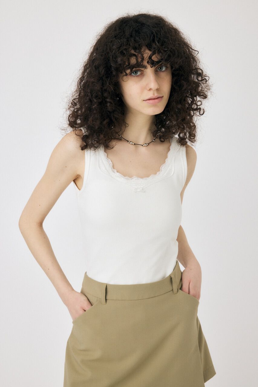 MOUSSY「LACE TRIM タンクトップ」|タンクトップ|IVOY3