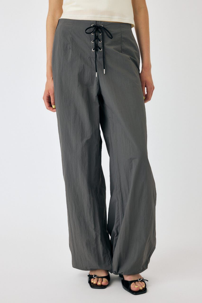 MOUSSY「SHEER PANEL LACE UP パンツ」|その他|