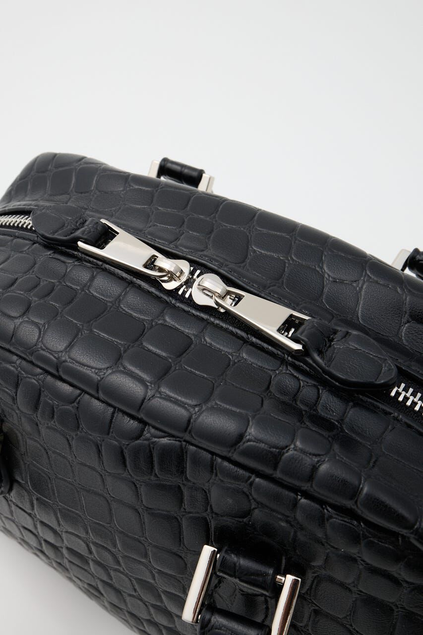 MOUSSY「F/CROCO MINI ボストン バッグ」|その他|