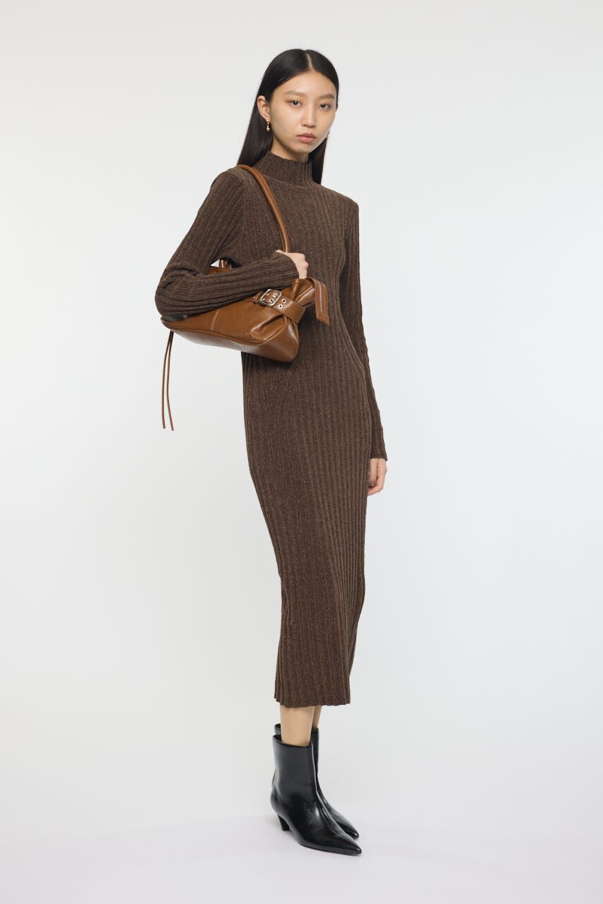 MOUSSY「VELOUR TOUCH KNIT ドレス」|ワンピース|