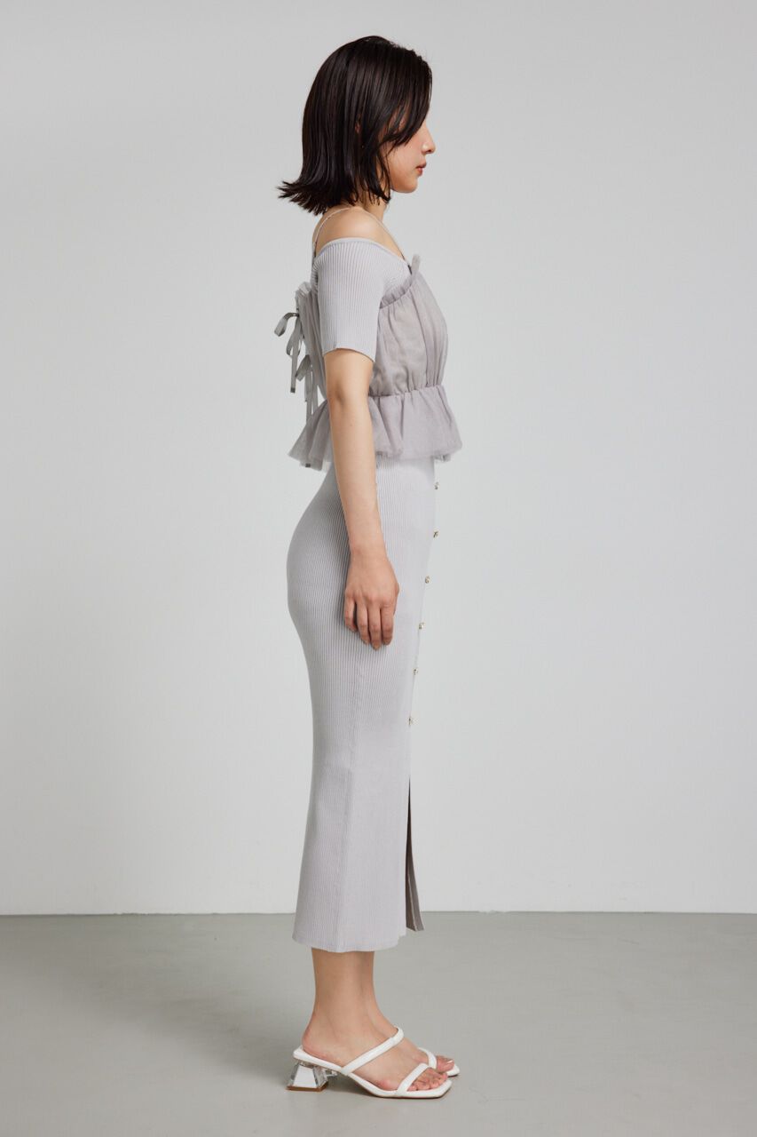 rienda「ビスチェセットタイトニットワンピース」|ワンピース|