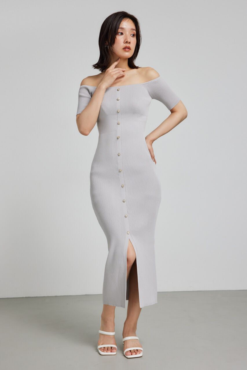 rienda「ビスチェセットタイトニットワンピース」|ワンピース|