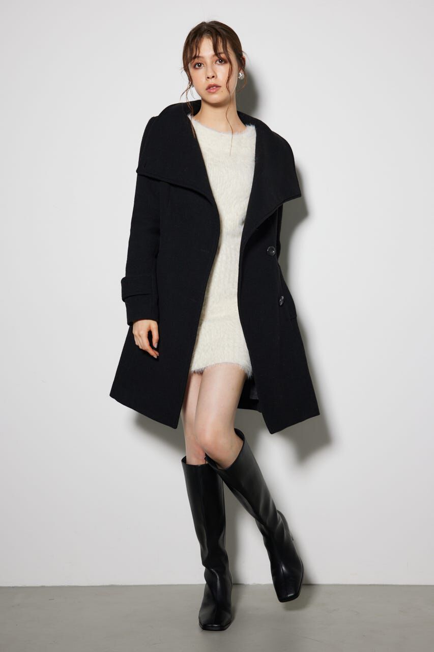 rienda「オーバーネックシンデレララインミニコート」|その他|