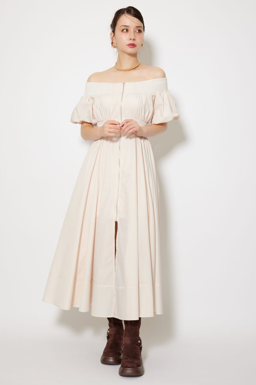 rienda「MA-1オフショルフレアワンピース」|ワンピース|