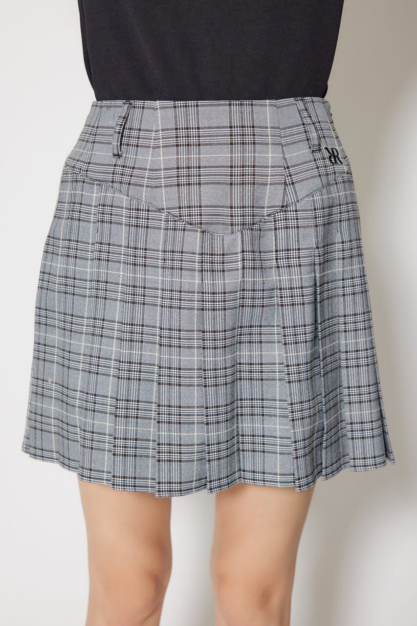 rienda「グレンチェックプリーツスカート」|スカート|