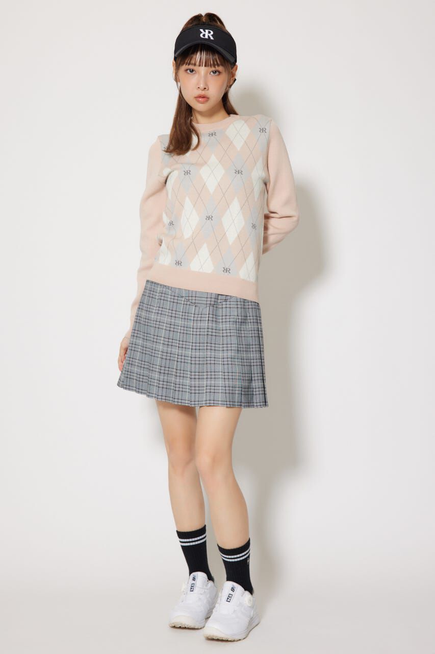 rienda「アーガイルジャガードニットトップス」|ニット・セーター|