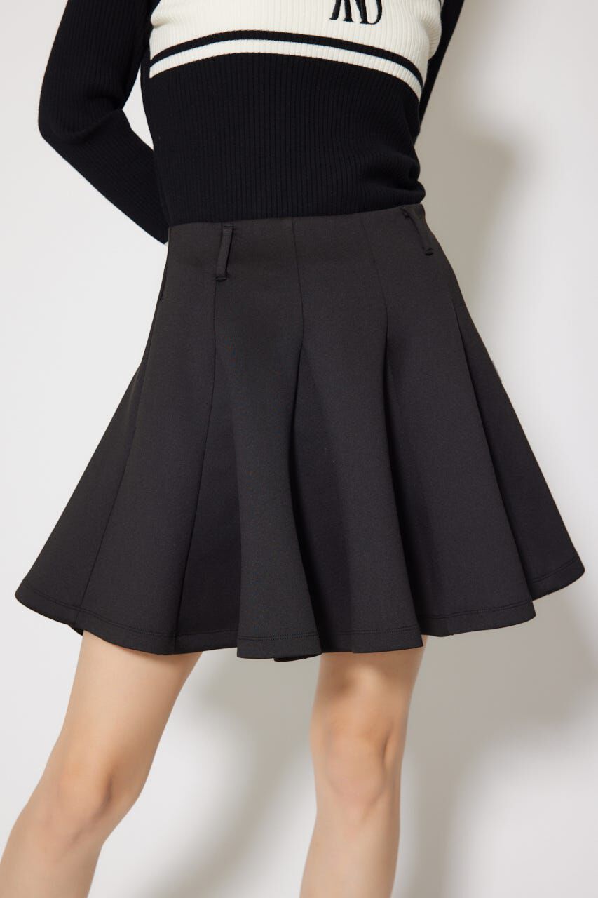 rienda「ベーシックフレアスカート」|スカート|BLK