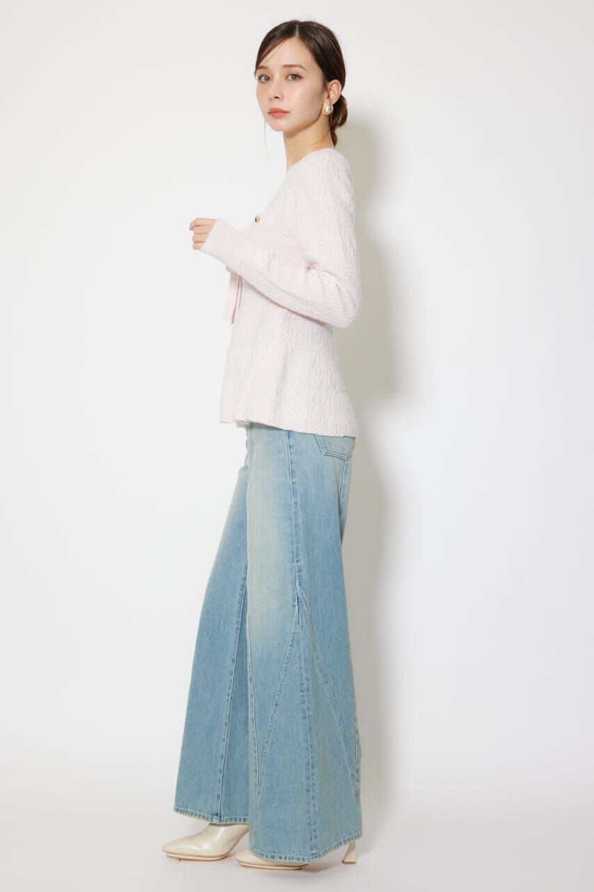 rienda「2WAYペプラムニットカーディガントップス」|ニット・セーター|