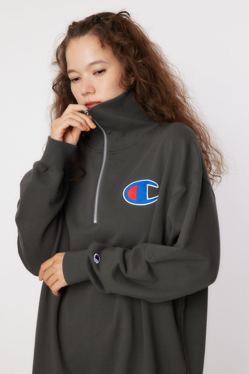 RODEO CROWNS「Champion ハーフジップスウェットワンピース」|ワンピース|