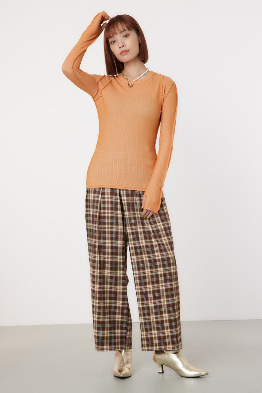 RODEO CROWNS「STITCH SLIM リブトップス」|Tシャツ・カットソー|