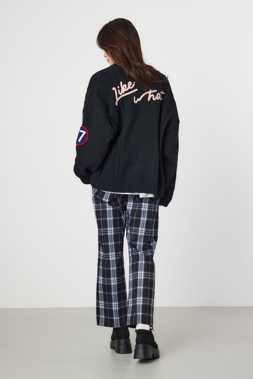 RODEO CROWNS「EMB MOTIFSケーブルカーディガン」|カーディガン|