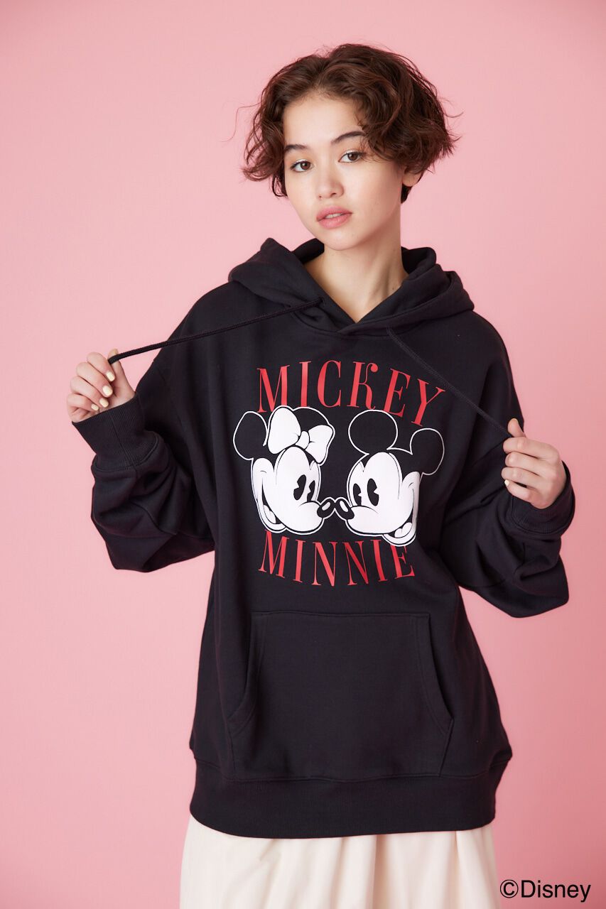 RODEO CROWNS「(ミッキー＆ミニー)スウェットパーカー」|パーカー|BLK