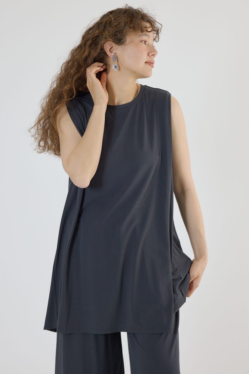 RODEO CROWNS「T/F ノースリーブチュニック」|タンクトップ|