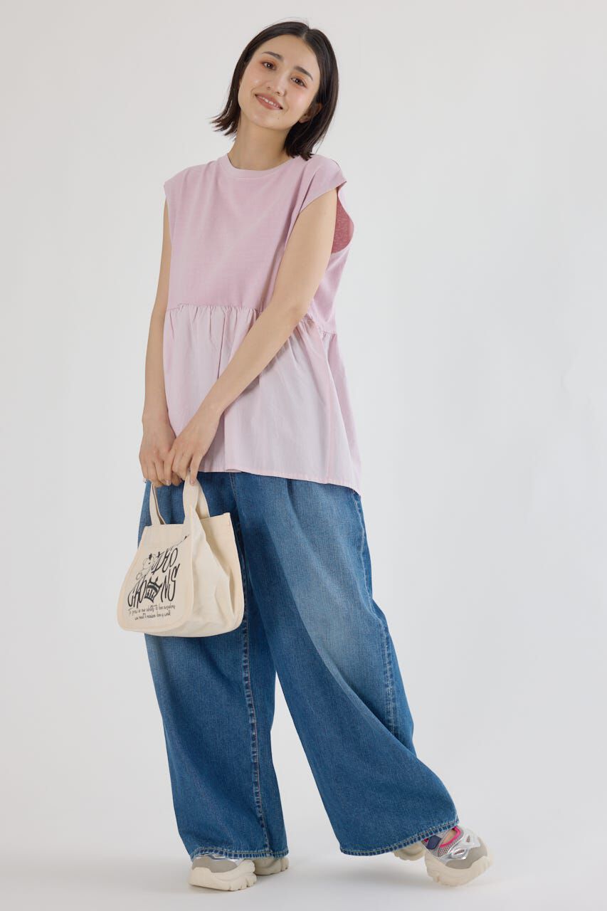 RODEO CROWNS「ピグメント切替フレアタンクトップ」|タンクトップ|