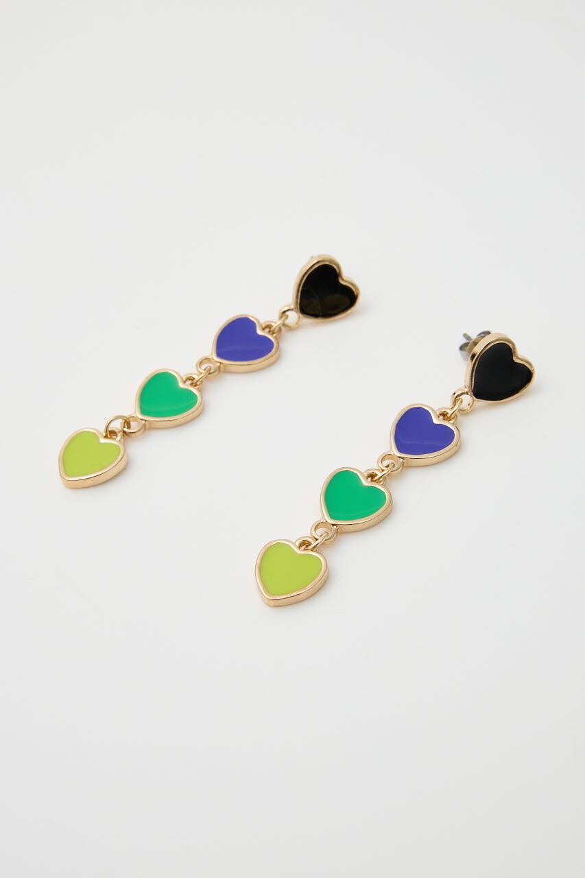 RODEO CROWNS「カラフルハート4連ピアス」|ピアス|