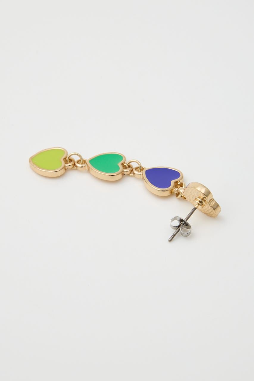 RODEO CROWNS「カラフルハート4連ピアス」|ピアス|